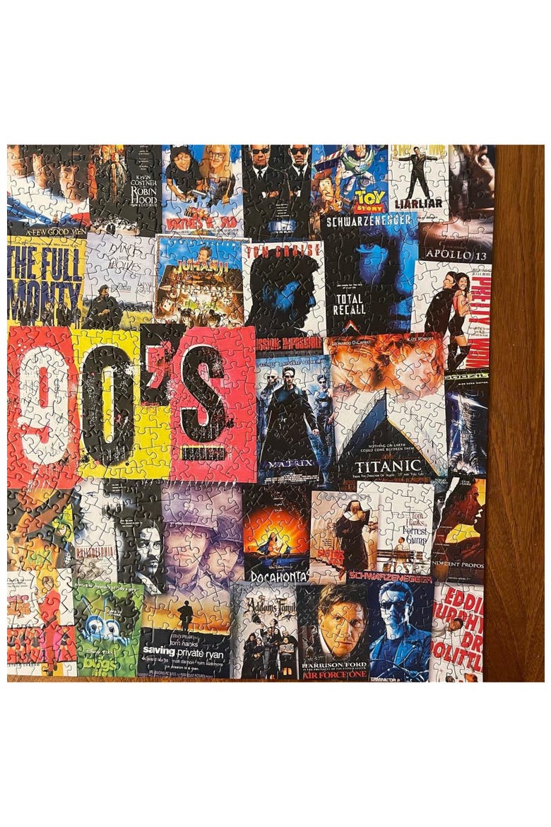 90's Blockbusters 1000 Piece Puzzle, Alternate, color, Multicolor