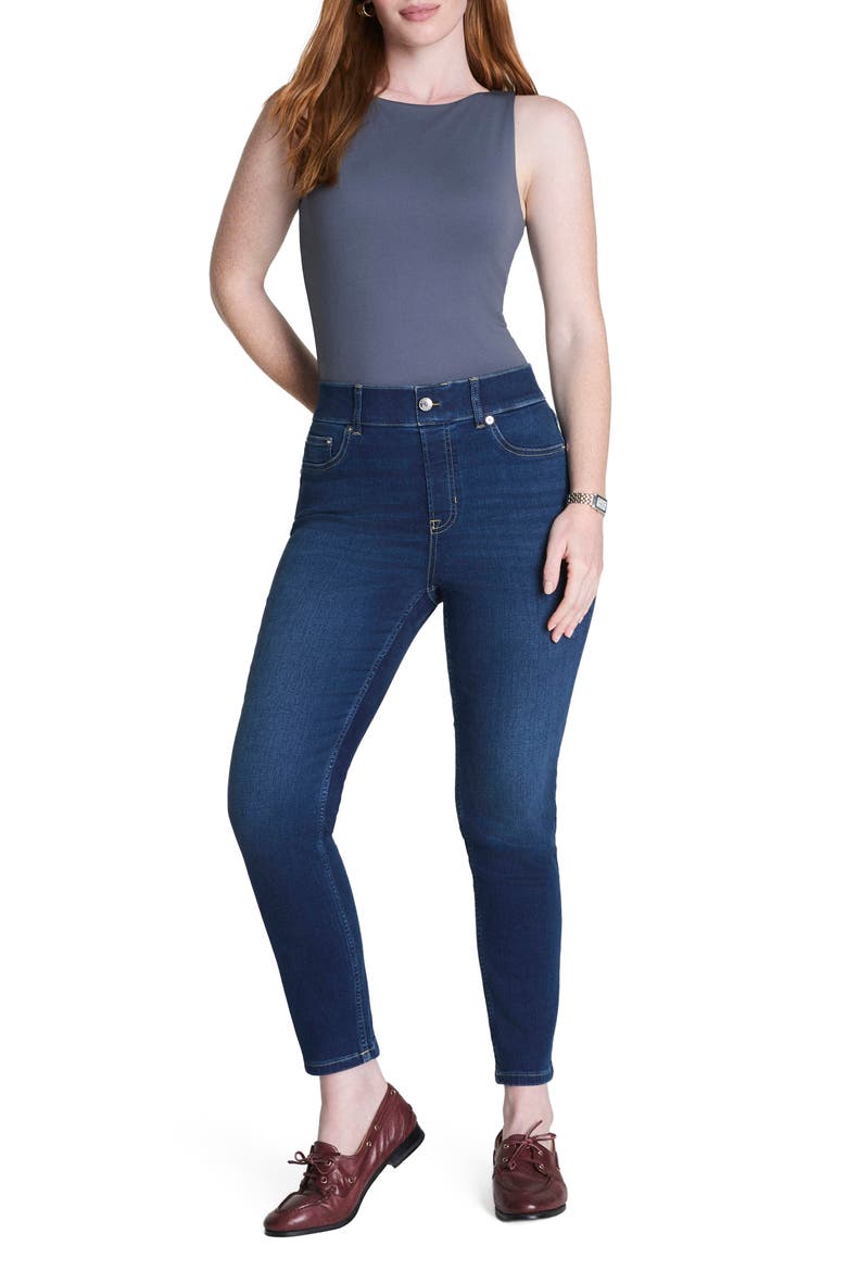 SPANXshape™ EveryWear Pull-On Ankle Skinny Jeans, Alternate, color, POSEIDON