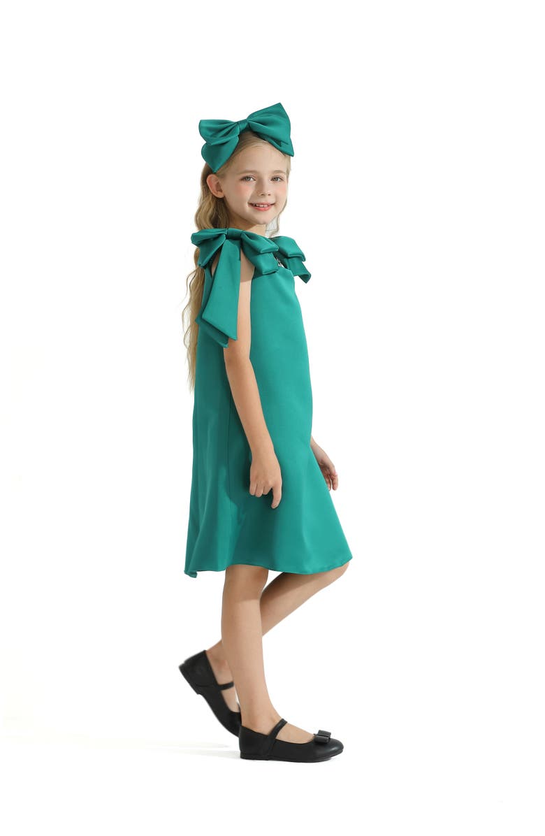 Tulleen Luneta Dress, Alternate, color, Green