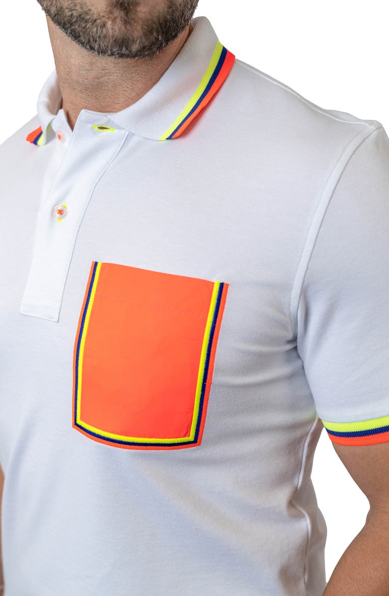 Maceoo Mozart Milano Egyptian Cotton Polo, Alternate, color, White