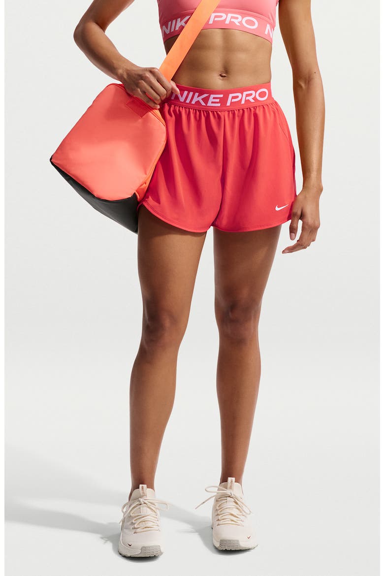 Pro Active Shorts, Main, color, LIGHT CRIMSON/ WHITE