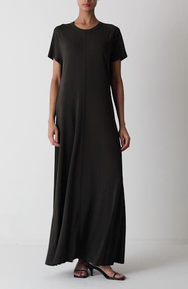 TOTEME Fluid Jersey Maxi T-Shirt Dress | Nordstrom
