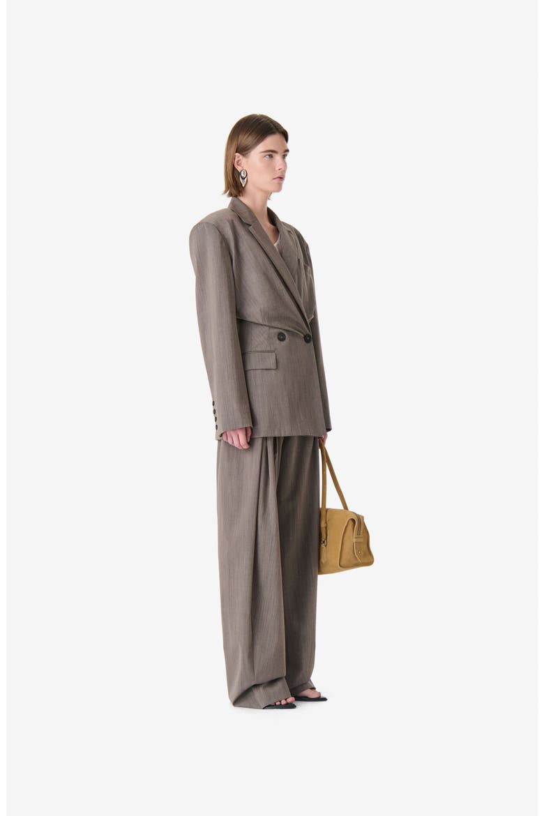 Sunrise Double-Breasted Blazer, Alternate, color, BROWN TERRA