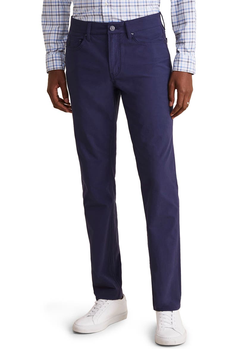 On-The-Go Water Repellent Stretch Canvas Pants, Main, color, NAUTICAL NAVY