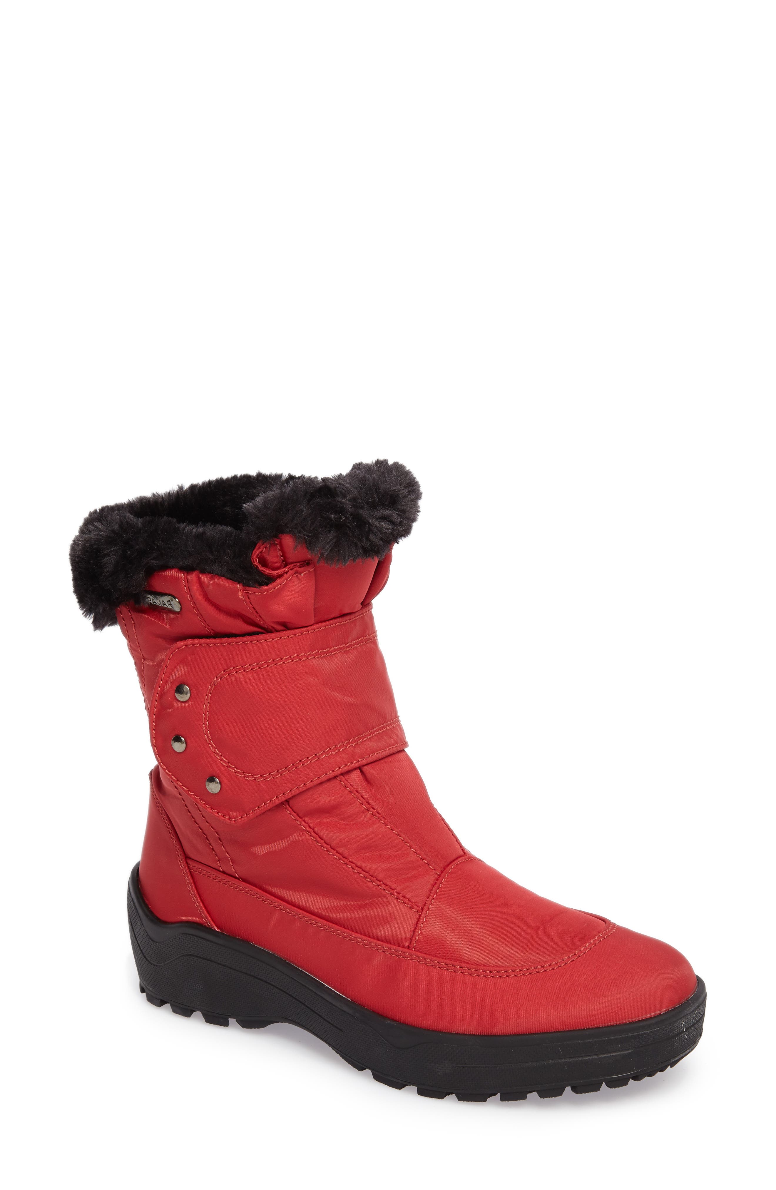Shoes Moscou Snow Boot, Main, color, RED FABRIC