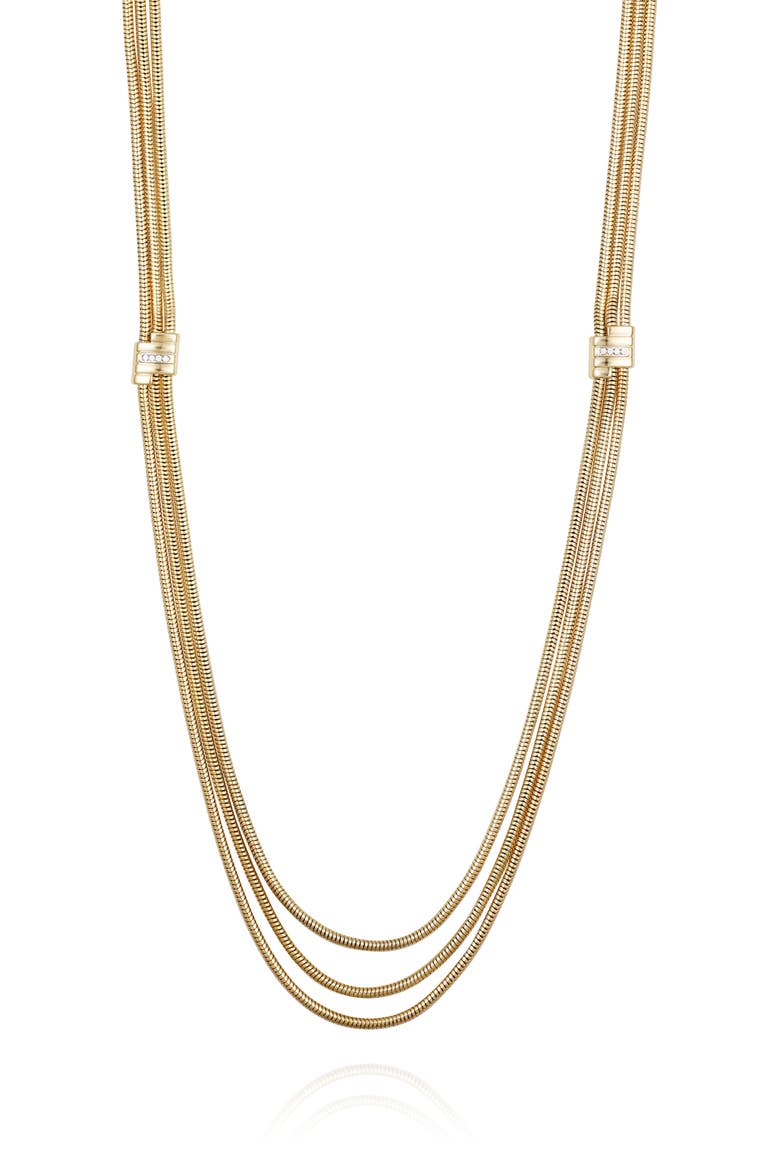Station Chain Necklace, Main, color, GOLD