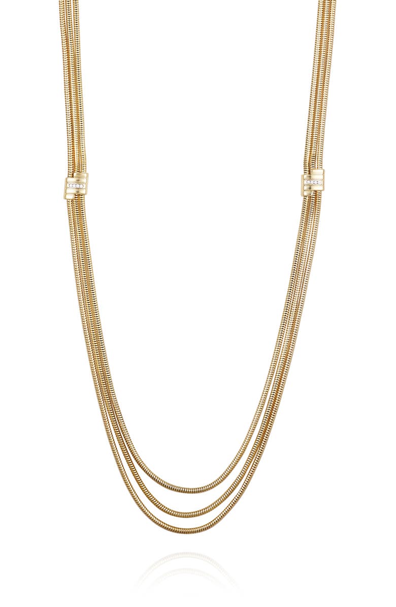 Vince Camuto Station Chain Necklace, Main, color, Gold