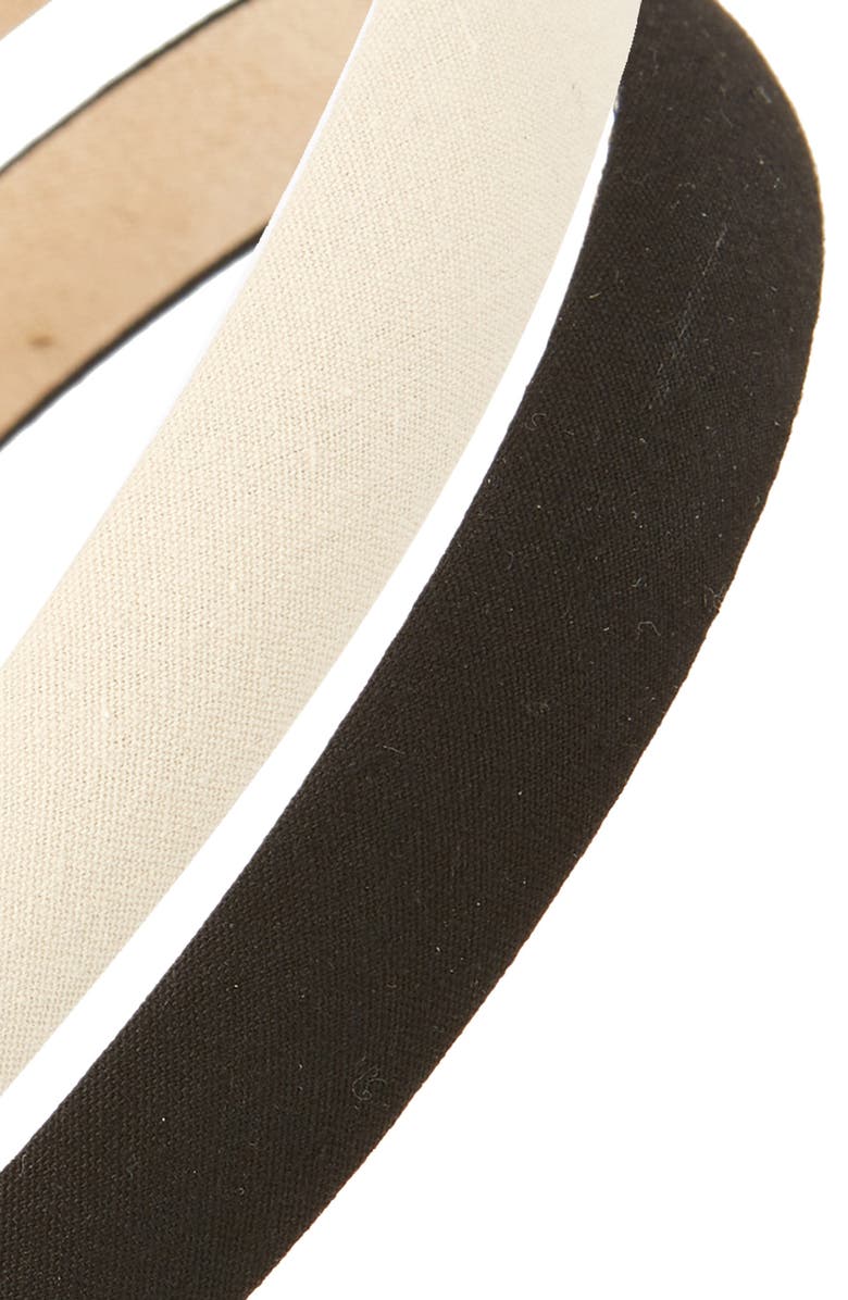 Tasha 2-Pack Skinny Solid Headband, Alternate, color,