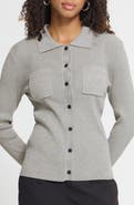 ICHI Rib Polo Cardigan