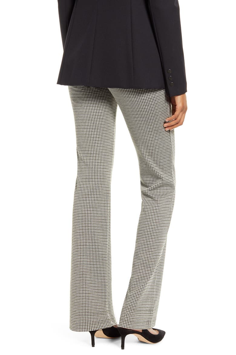 Lyssé Houndstooth Jacquard Flare Leggings, Alternate, color, OLIVE HOUNDSTOOTH