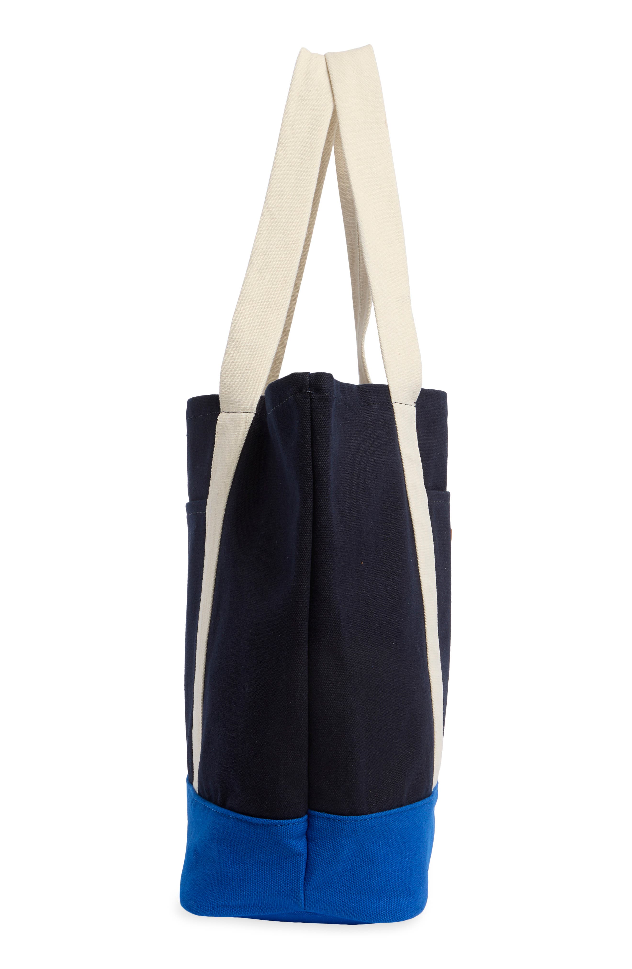 Kylee Canvas Tote Bag, Alternate, color, MIDNIGHT/ NATURAL