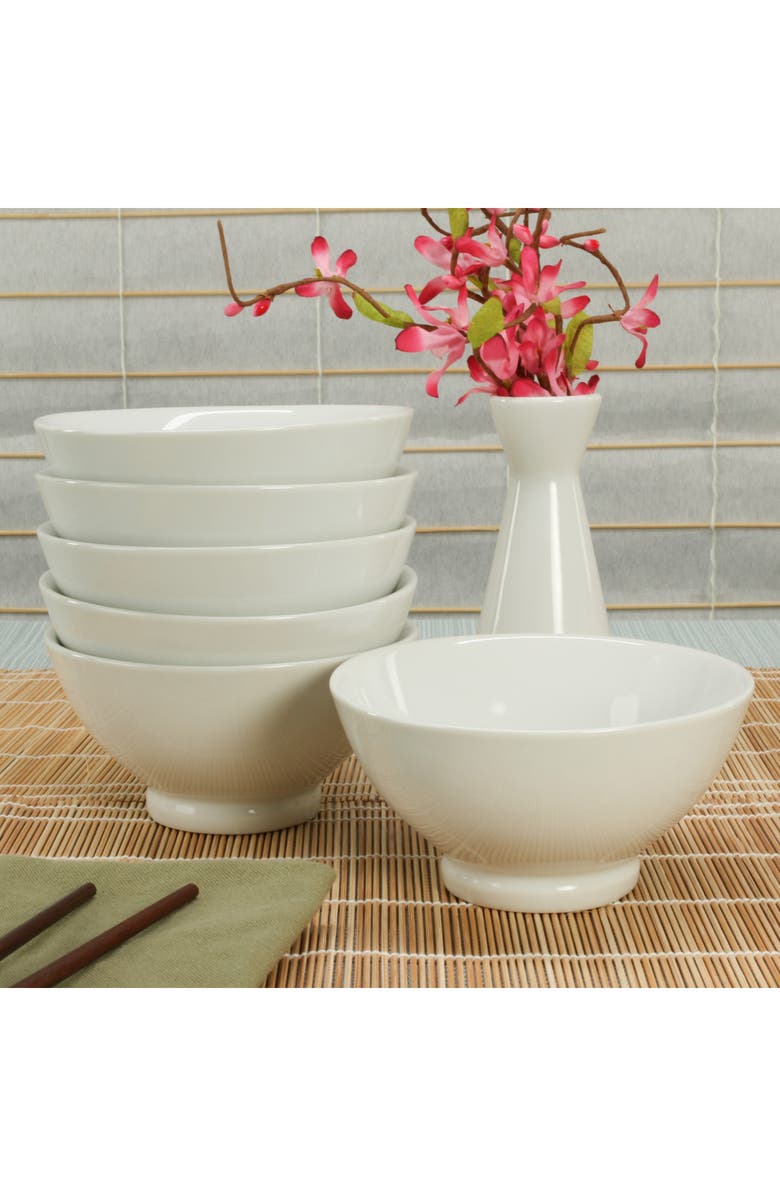 BIA Cordon Bleu Set of 6 Rice Bowls, Alternate, color, White