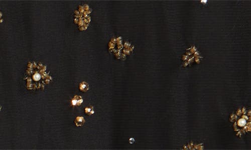 Farm Rio Embroidered Tulle Bubble Top In Brown