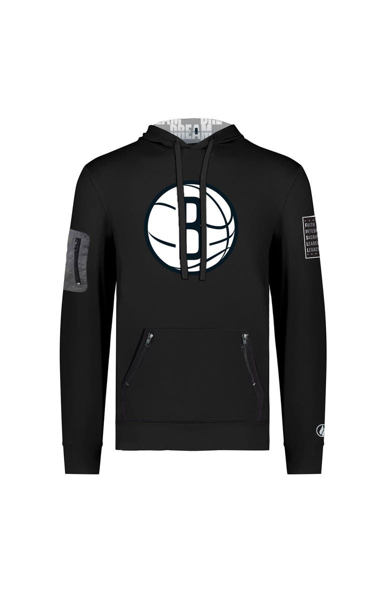 FISLL Unisex FISLL x Black History Collection Black Brooklyn Nets Pullover Hoodie, Alternate, color, Black