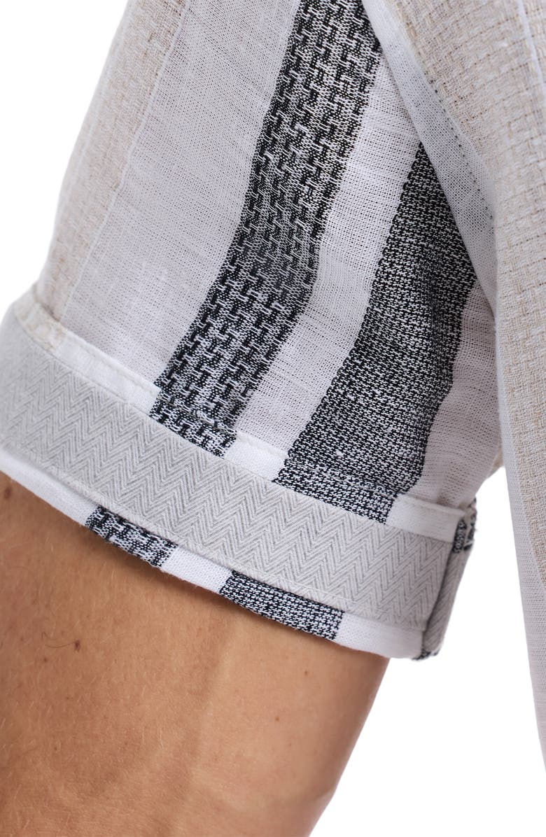 Robert Graham Makai Stripe Sport Shirt, Alternate, color, White