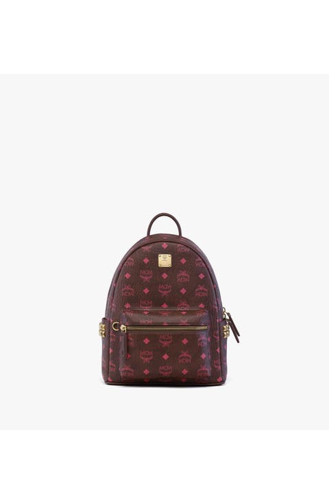 Small Stark Side Studs Backpack in Visetos