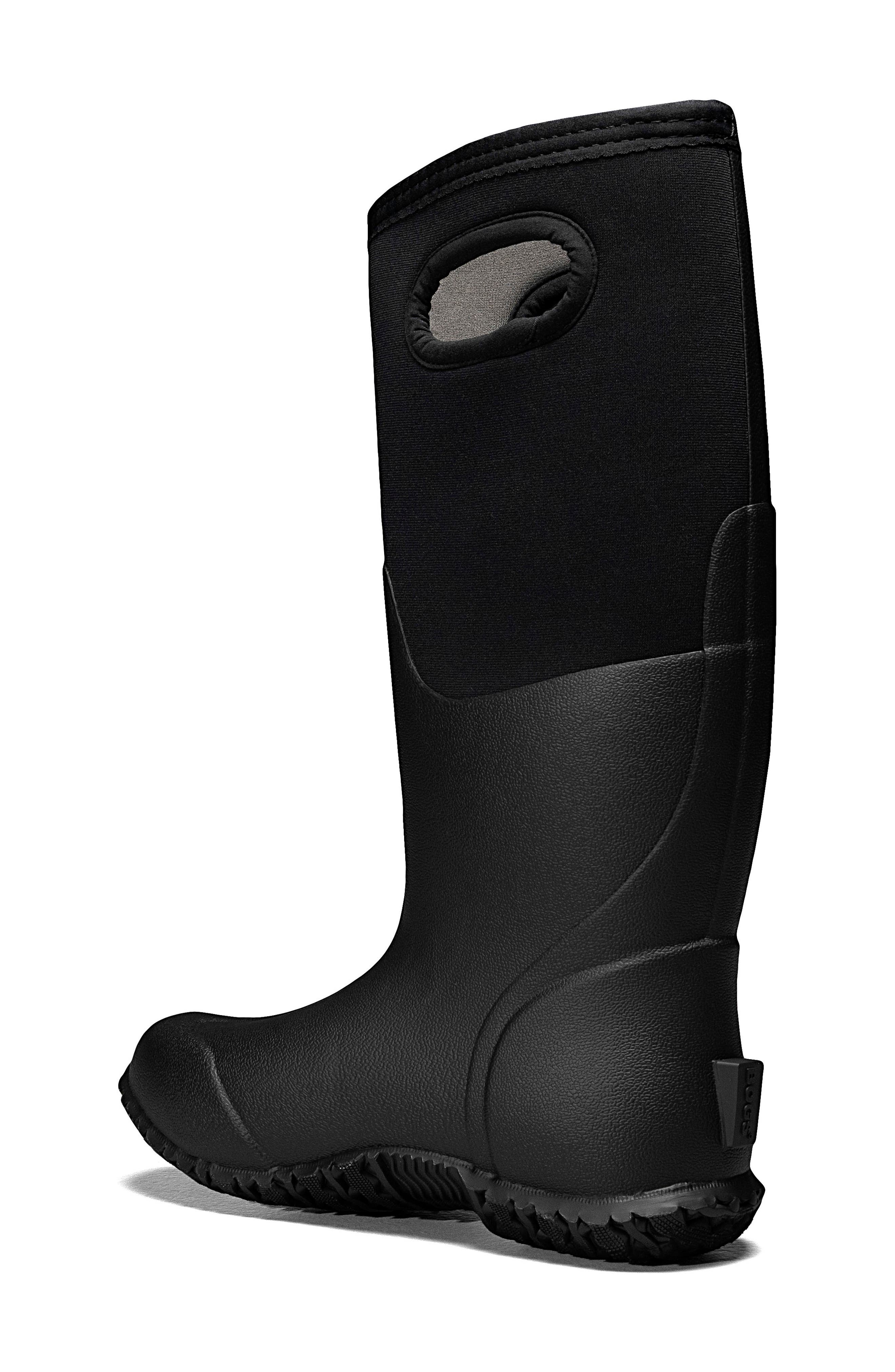 Bogs Mesa Insulated Waterproof Rain Boot, Alternate, color, Black