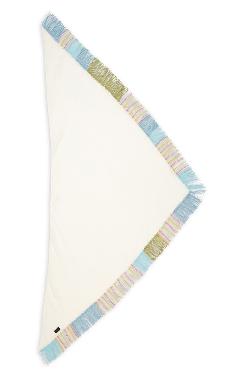 JANE CARR The Cabana Cashmere & Linen Triangle Scarf, Alternate, color,
