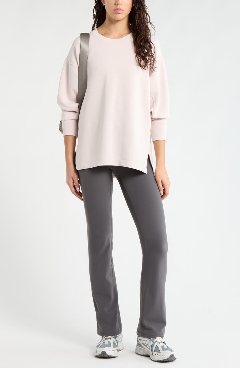 Zella Studio Luxe Bootcut Leggings, Alternate, color, Grey Forged