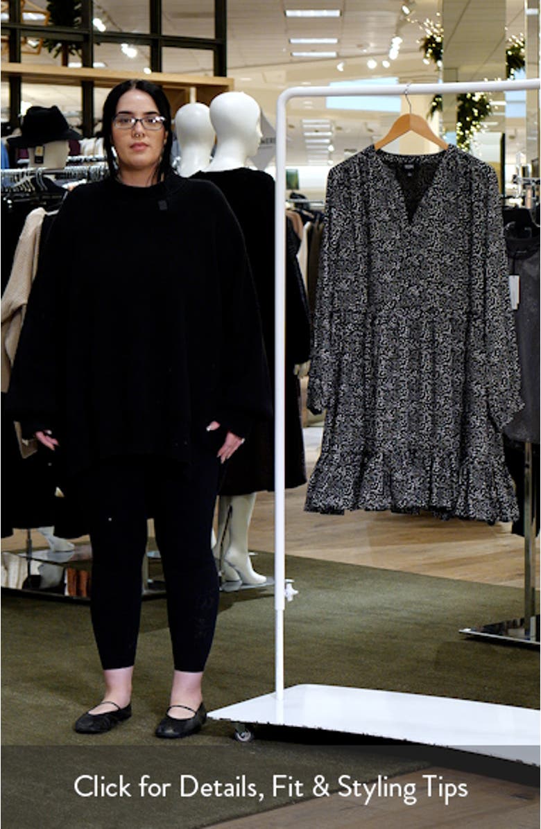 Print Long Sleeve Dress, sales video thumbnail