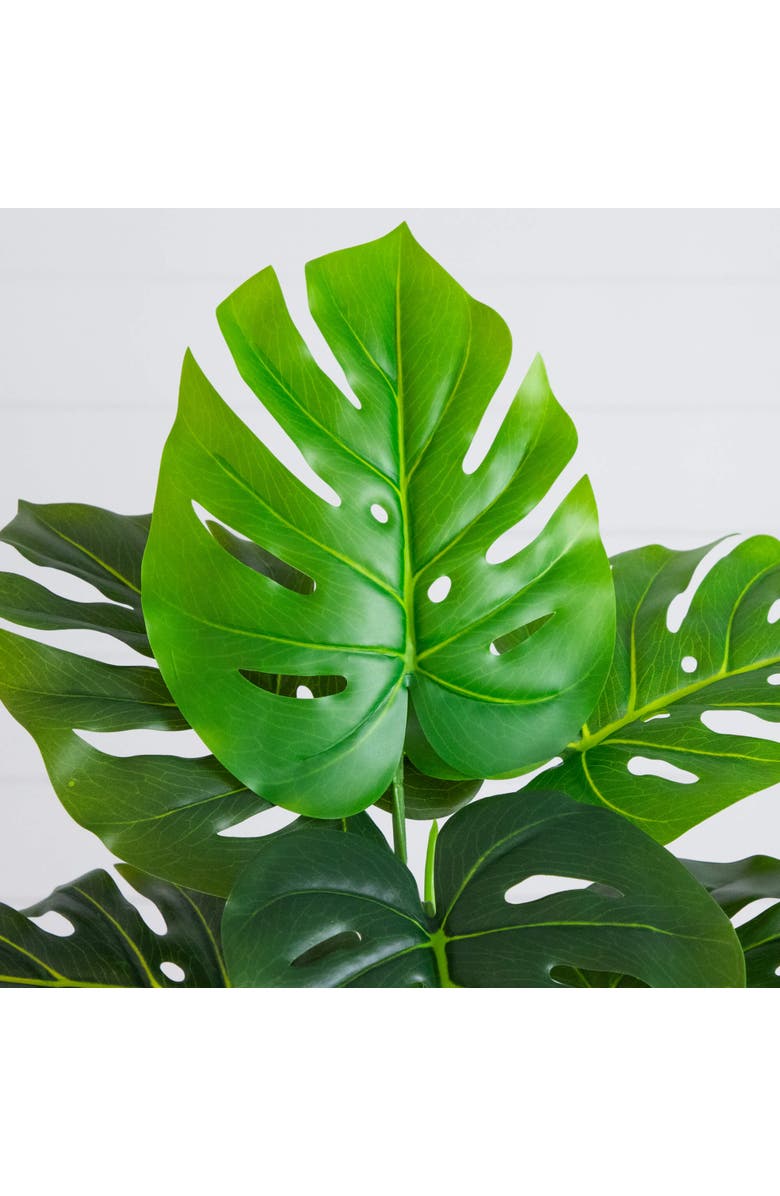 NEARLY NATURAL 20-in Artificial Swiss Monstera Plant, Alternate, color, Green