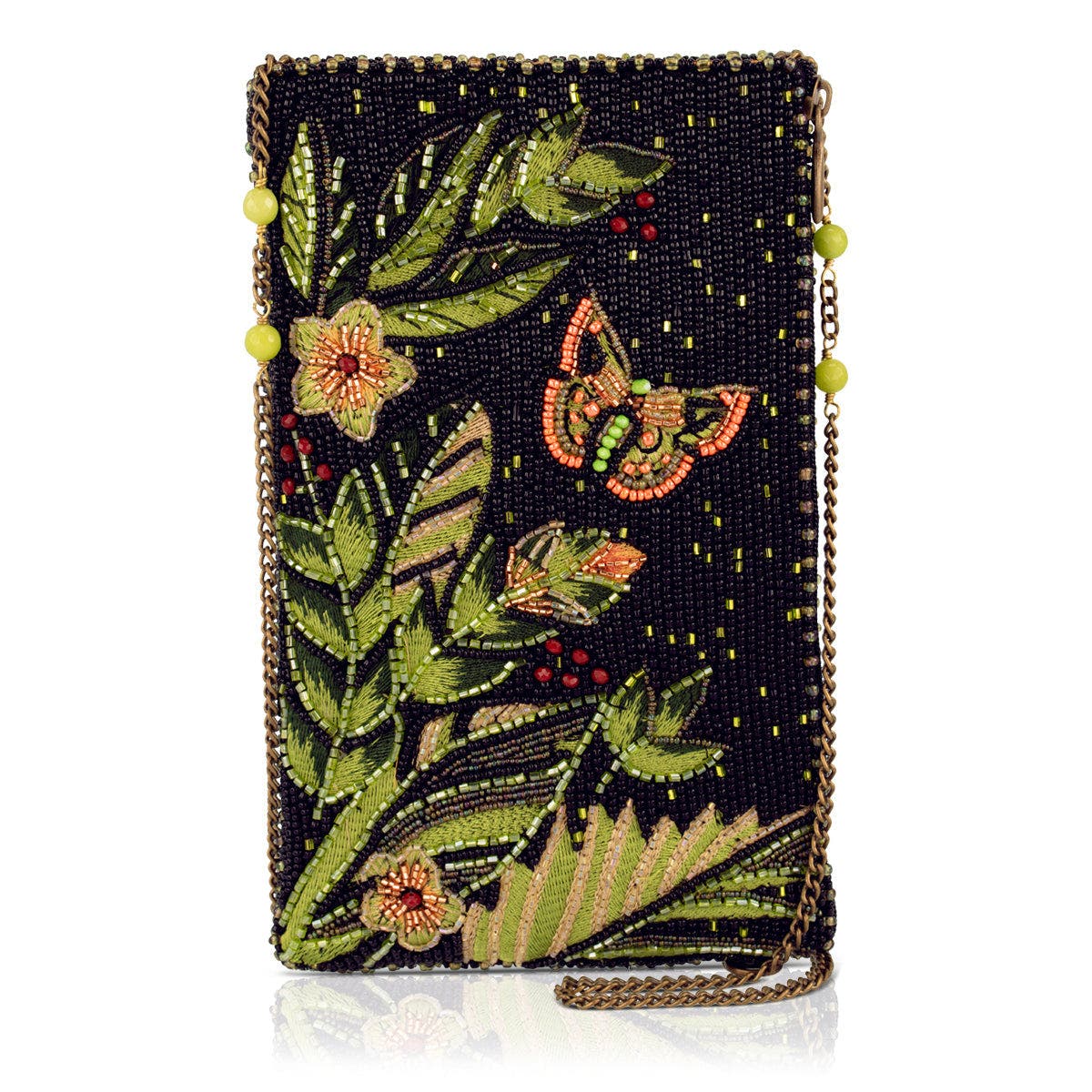Enchanting Evening Crossbody Phone Bag, Main, color, Black