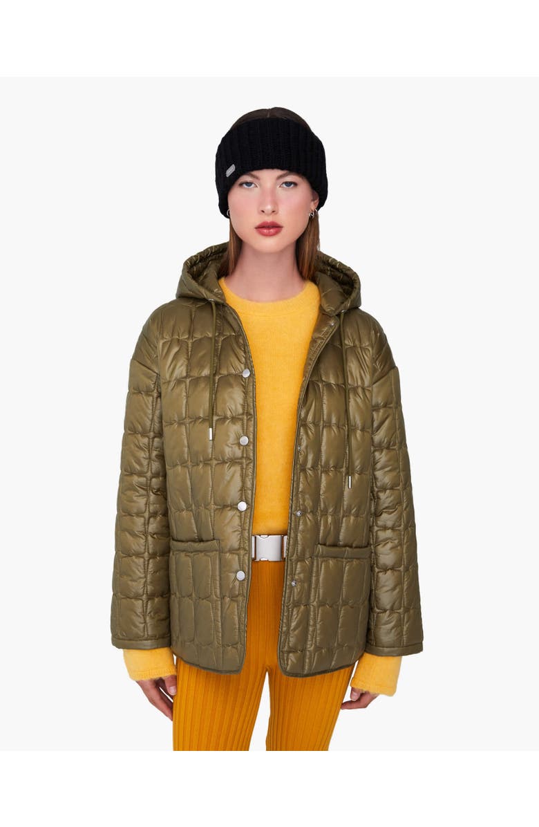 Quartz Co. EMILY | Lightweight Hooded Quilted Jacket, Alternate, color, Khaki