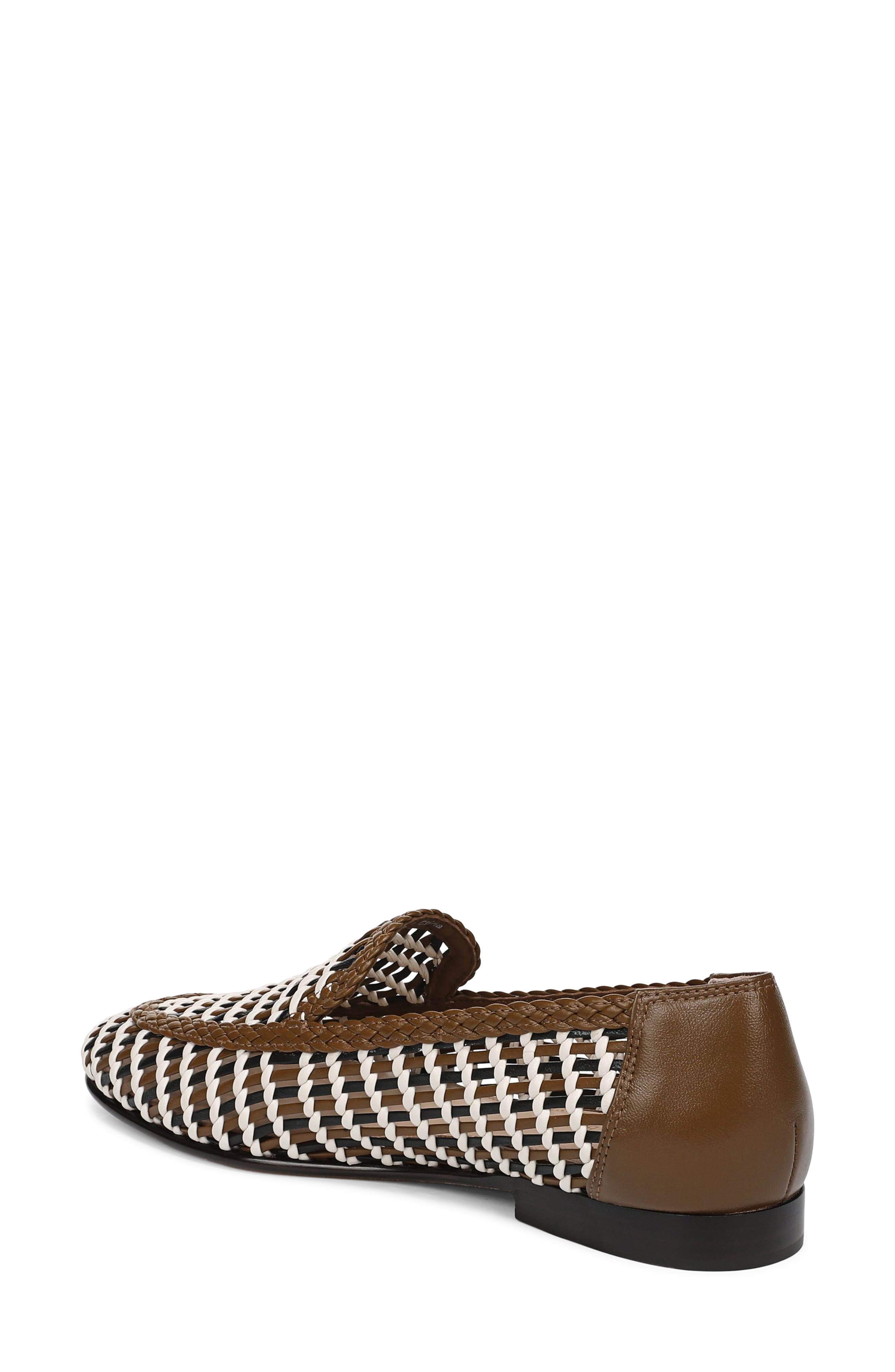 Veronica Beard Prilla Woven Loafer, Alternate, color, Brown Multi