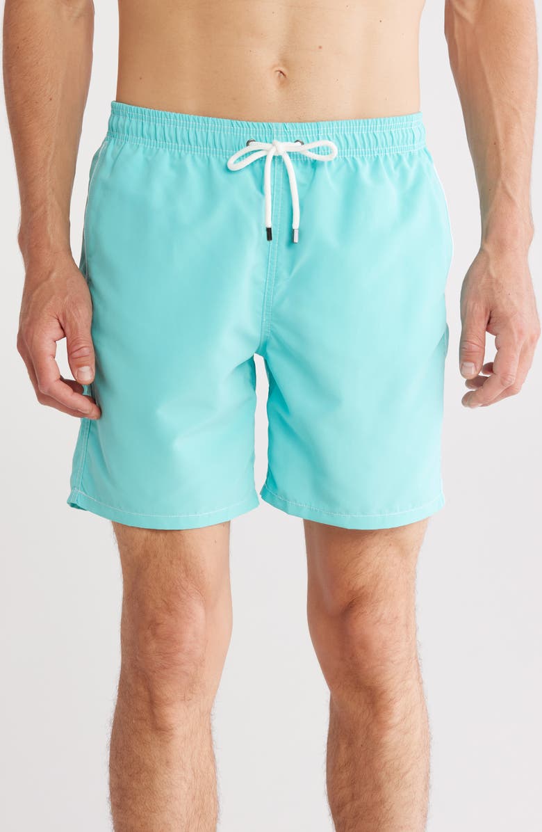 Bugatchi Clyde Solid Swim Trunks, Main, color,