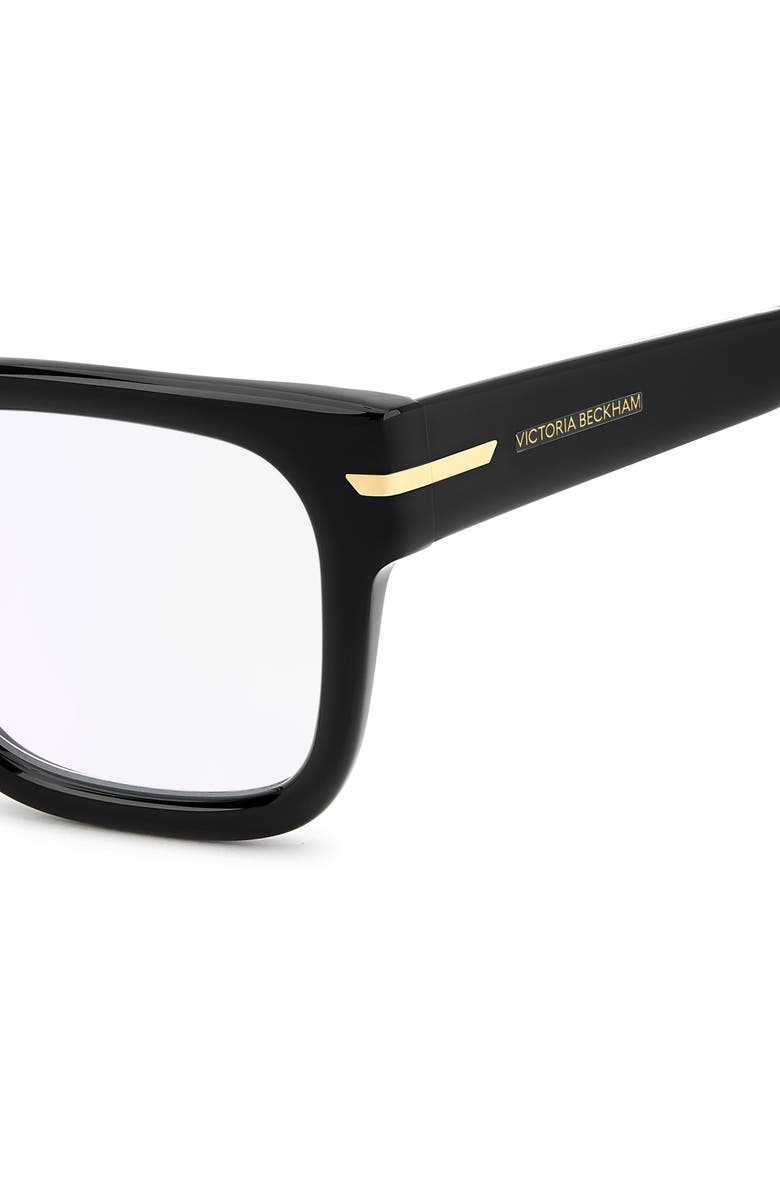 Victoria Beckham 53mm Square Optical Glasses, Alternate, color, 