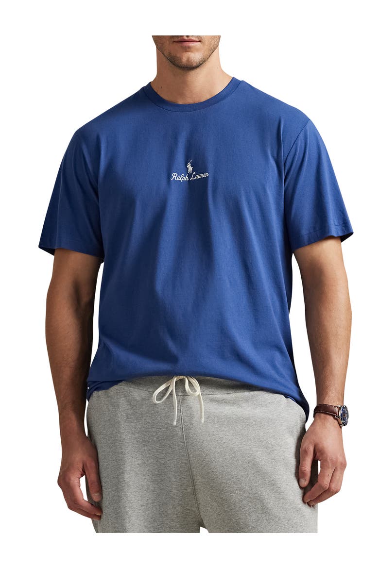 Big & Tall Script Graphic Tee, Main, color, NIGHT NAVY