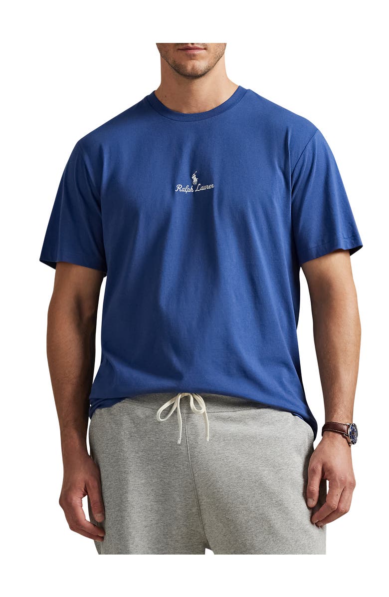 Polo Ralph Lauren Big & Tall Script Graphic Tee, Main, color, Night Navy