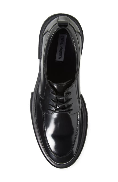 Steve Madden Zuri Lug Sole Derby In Black Box