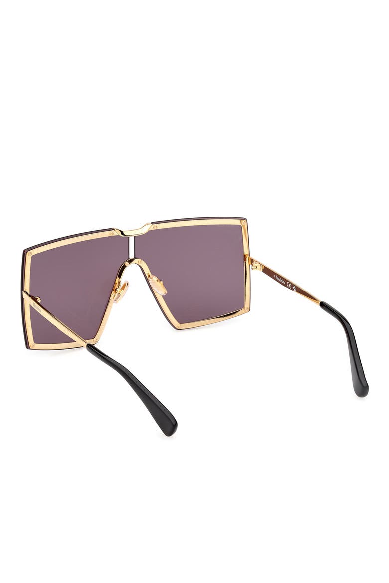 69mm Shield Sunglasses, Alternate, color, SHINY DEEP GOLD/ BLACK / SMOKE