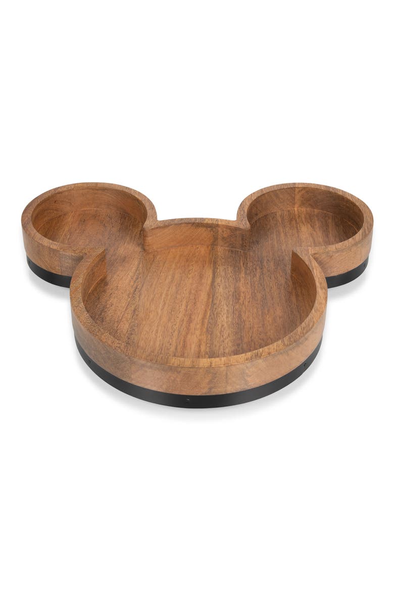 x Disney Mickey Mouse Wood Serving Tray, Alternate, color, BROWN