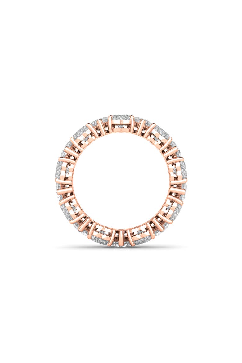 Alternating Hearts Lab Created Diamond Eternity Ring, Alternate, color, ROSE GOLD