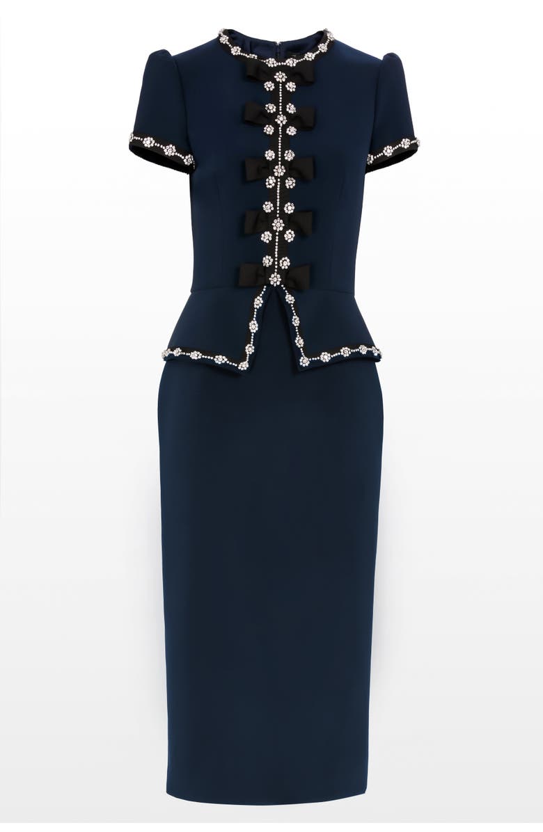 Jenny Packham Bisou Dress, Main, color, Ink