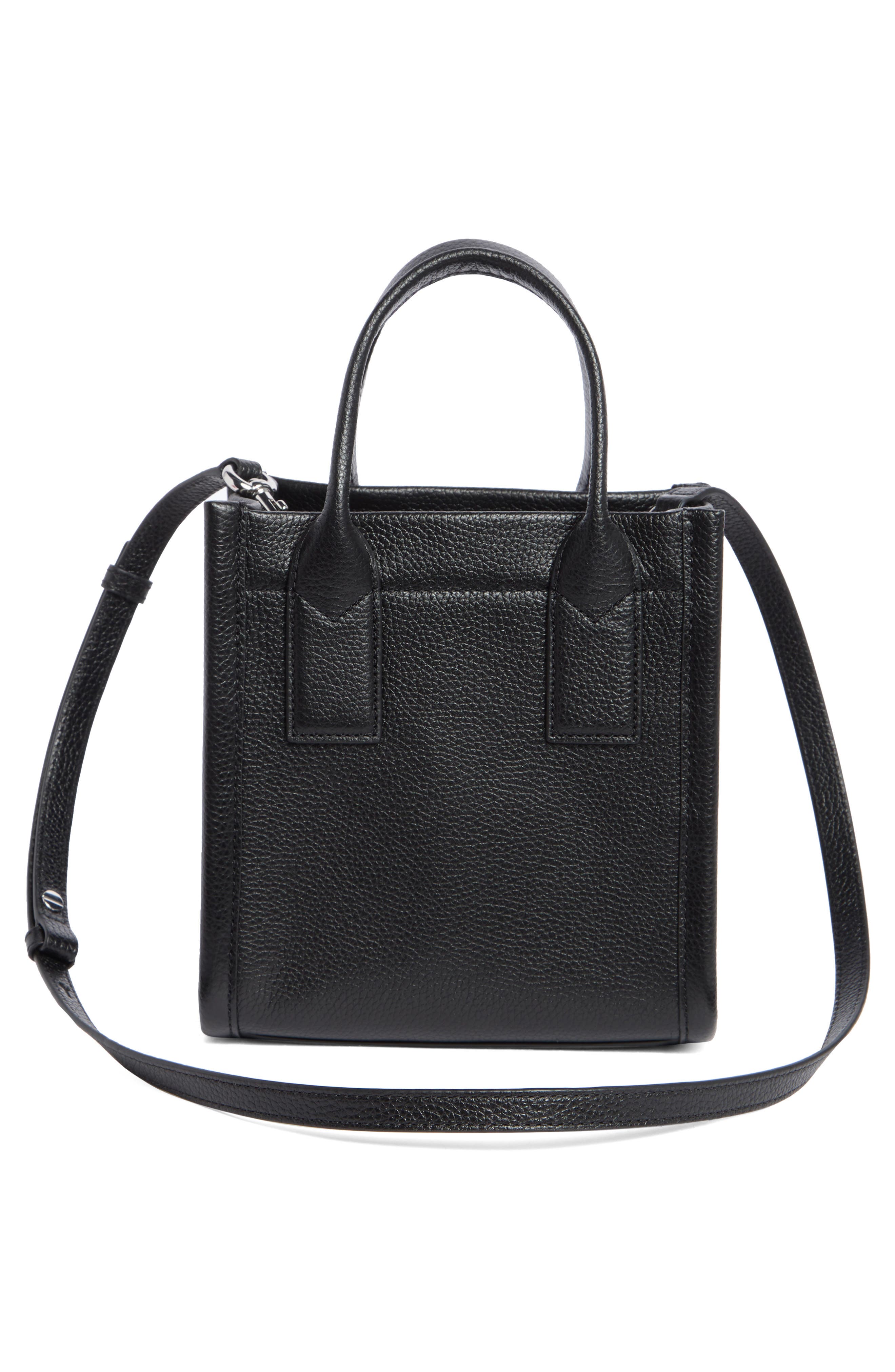 Marc Jacobs Small Leather Standard Supply Tote, Alternate, color, Black