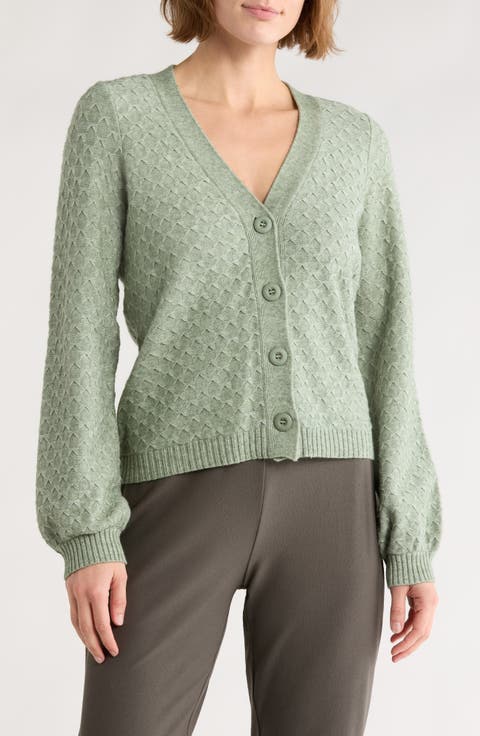 Bow Cable Knit Cardigan