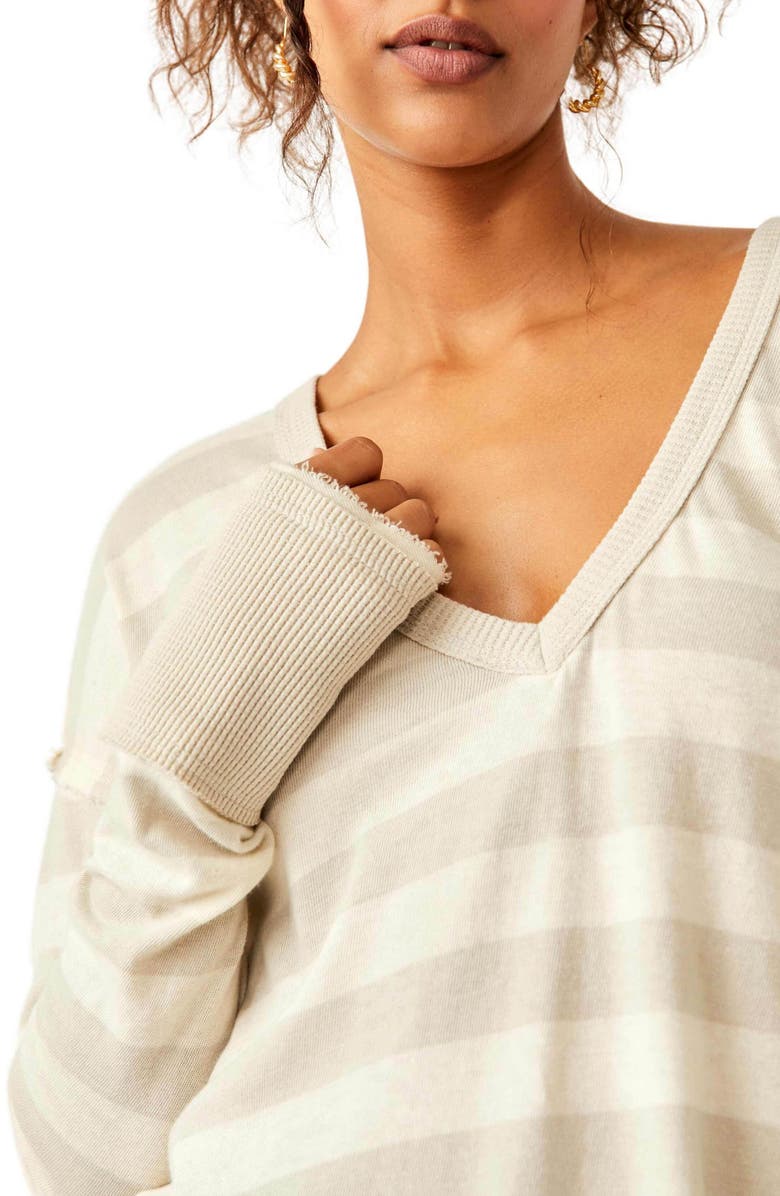 Free People Sail Away Stripe Long Sleeve T-Shirt, Alternate, color, 