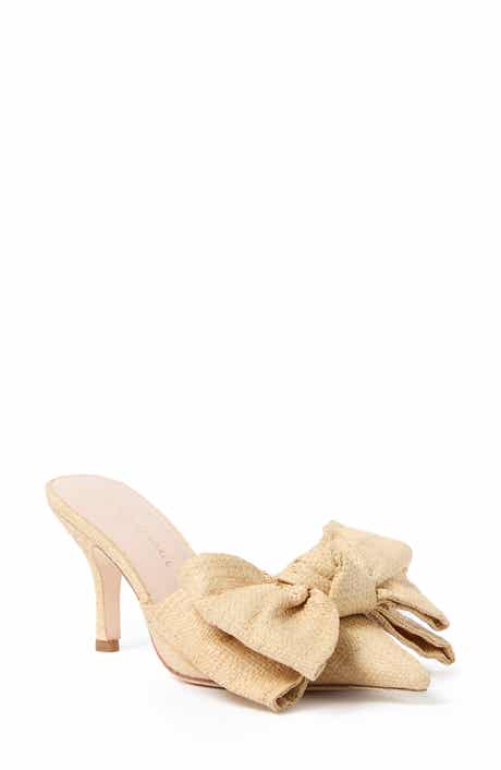 Loeffler Randall Margot Woven Raffia Bow Mule