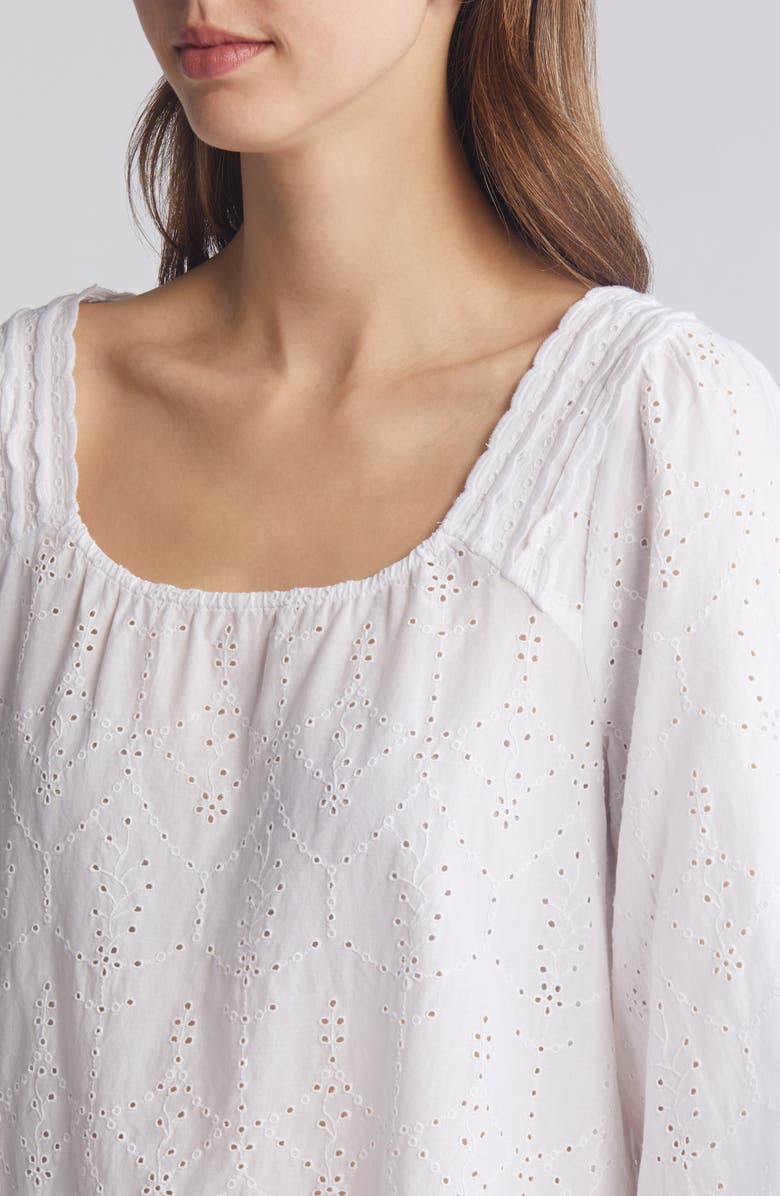 Caslon<sup>®</sup> Cotton Eyelet Top, Alternate, color, 