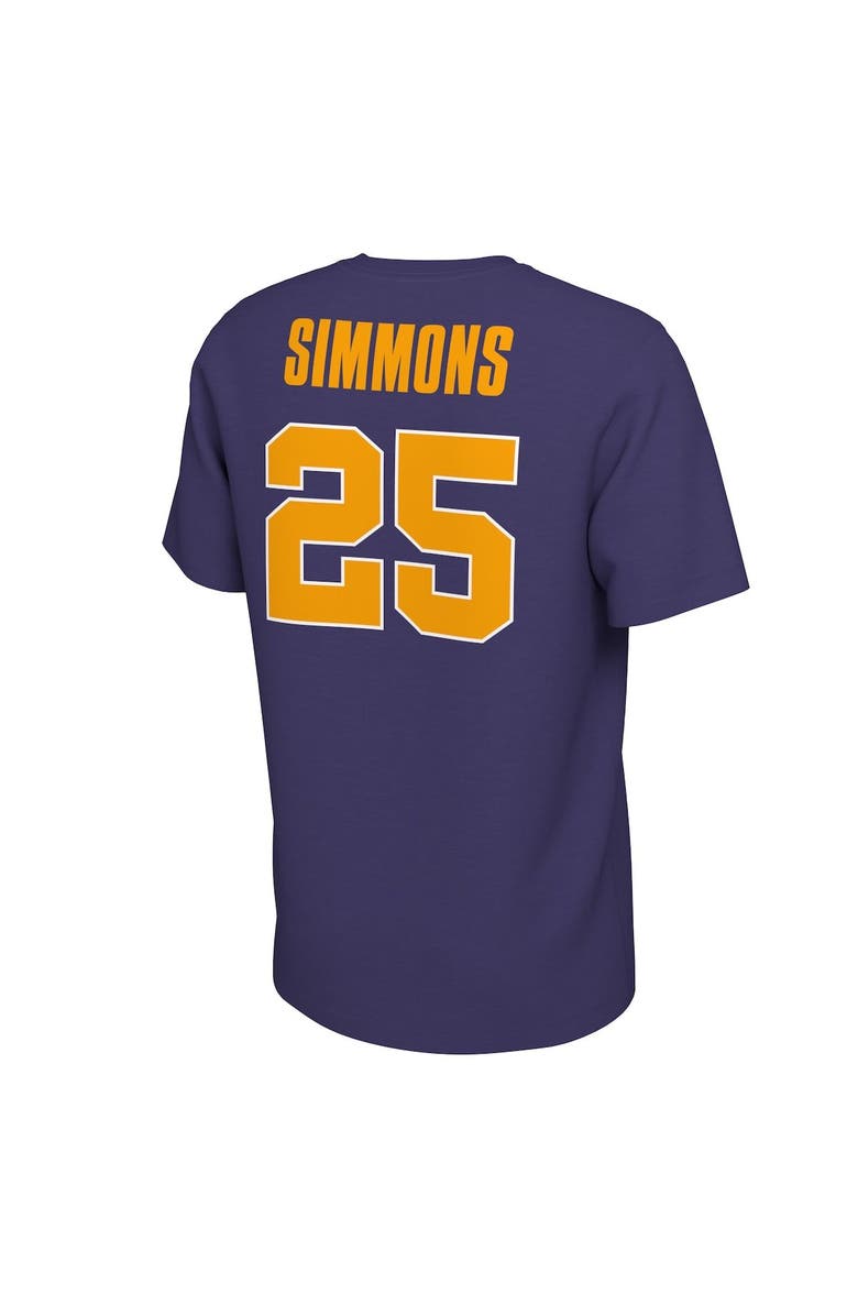 Nike Men's Nike Ben Simmons Purple LSU Tigers Retro Alumni Basketball Jersey T-Shirt, Alternate, color,