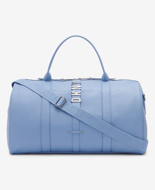 Dkny Nyc Duffel In Blue Suede