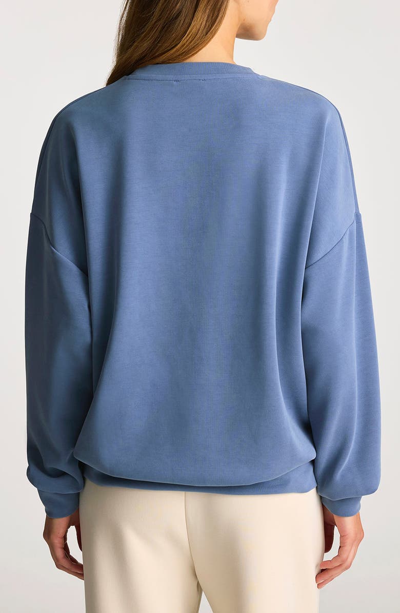 Mavi Jeans Bijou Oversize Sweatshirt, Alternate, color, Bijou Blue