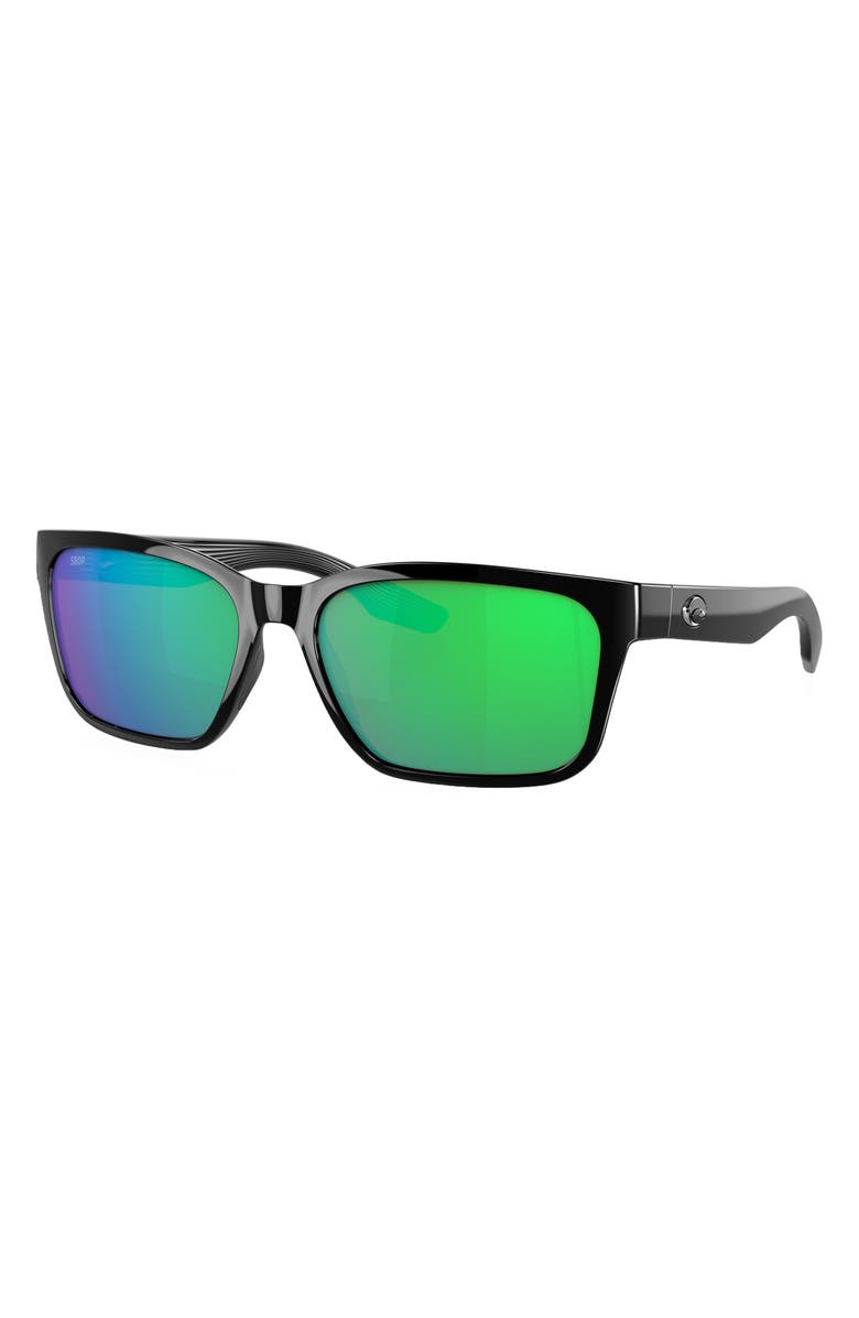 Costa Del Mar Palmas 57mm Polarized Rectangular Sunglasses, Alternate, color,
