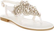 Rag & Co Nayasa Faux Pearl Sandal