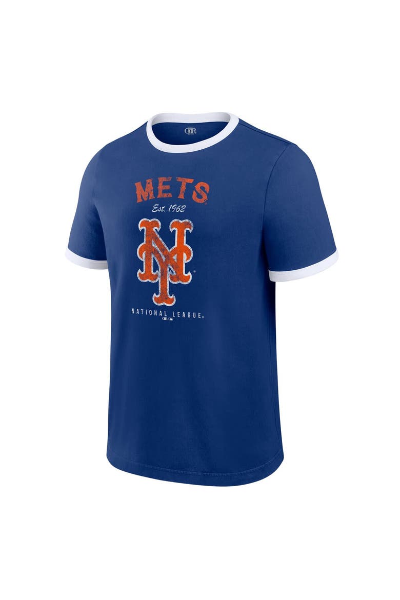 Men's Darius Rucker Collection by Fanatics  Royal New York Mets Washed Ringer T-Shirt, Alternate, color, Royal