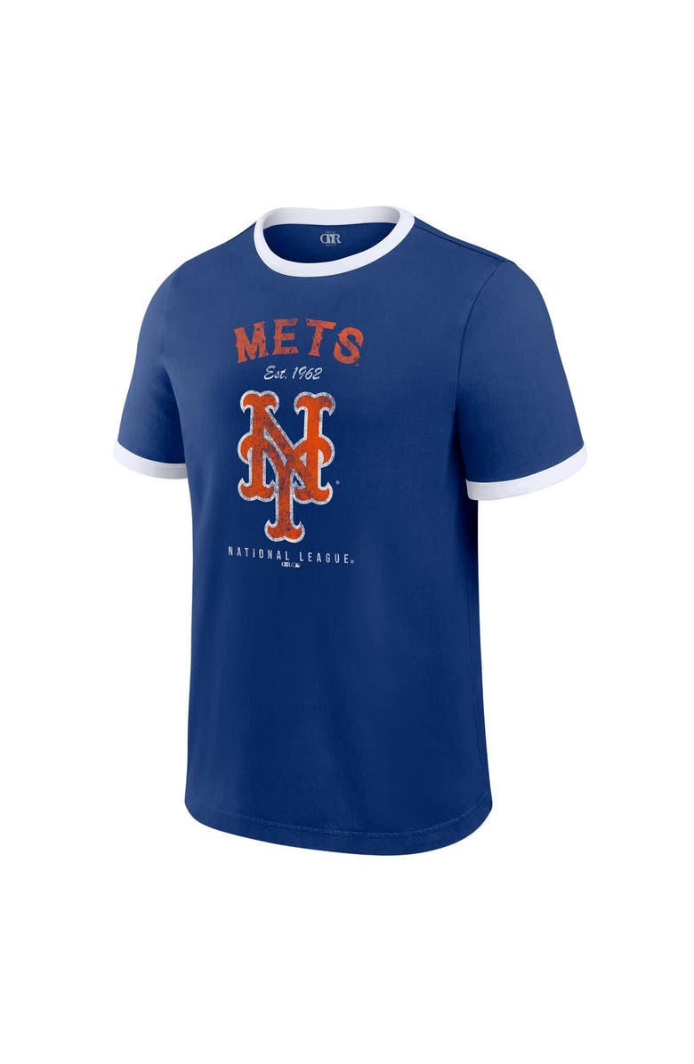 Darius Rucker Collection by Fanatics Men's Darius Rucker Collection by Fanatics Royal New York Mets Washed Ringer T-Shirt, Alternate, color, Royal