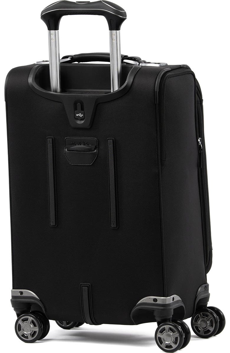 TRAVELPRO Platinum Elite Softside Expandable 20-Inch Carry-On Luggage, Fits up to 15" Laptop, Alternate, color, Shadow Black